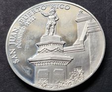 1971 Sterling Silver San Juan, Puerto Rico Medal (25 Grams)