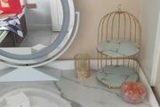 BRAND NEW Iron Art Nordic Style Bird Cage Rack Storage Holder