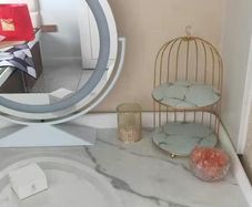 BRAND NEW Iron Art Nordic Style Bird Cage Rack Storage Holder