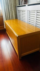 Habitat Rafius solid Oak blanket box/chest
