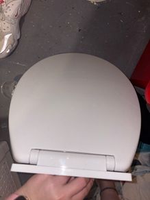 white toilet seat