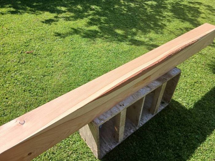 Wood beam.