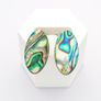 Vintage Abalone Sterling Silver Clip On Earrings Image 6