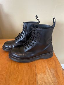 Ladies all black doc martins