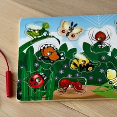 Melissa and Doug Magnetic Wooden Game Bug Catching