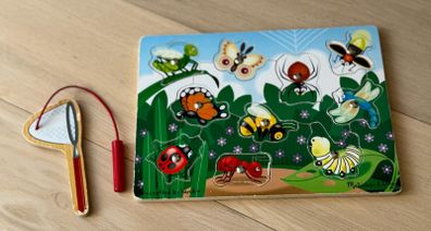 Melissa and Doug Magnetic Wooden Game Bug Catching
