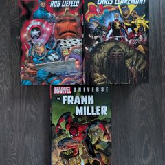Lot of 3 Marvel Universe Omnibus Hardcovers Miller Claremont Byrne Liefeld
