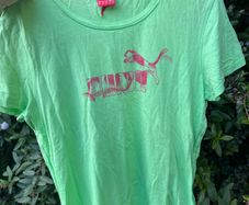 Puma - green T-Shirt, UK12/ EU38