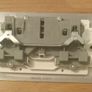 brushed chrome double socket Image 2
