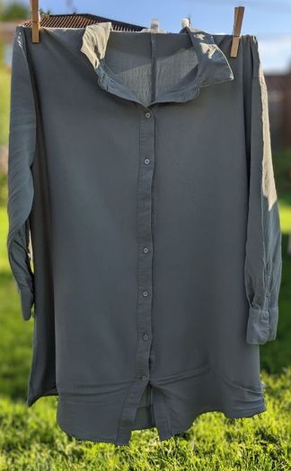 Maternity Tie-belt shirt - khaki green
