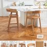Ella Classic Oak Bar Stool / Island stool Image 2