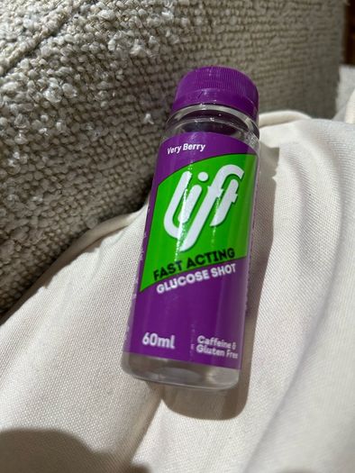 Lift glucose shot 1 euro a bottle