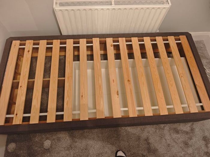 Grey Single Bed