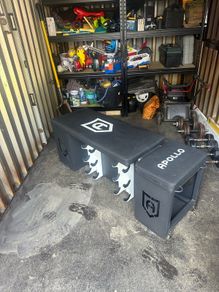 Heavy-duty multifunctional weights bench