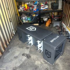 Heavy-duty multifunctional weights bench