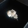 Sterling silver cubic zirconia ring size K Image 8