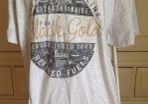 Cream / Grey Teeshirt Size L