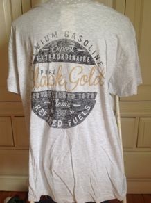 Cream / Grey Teeshirt Size L