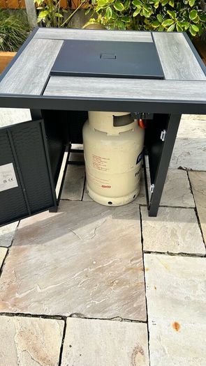 Gas Fire Pit and waterproof cover