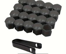Wheel bolts screw caps.