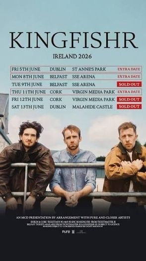 Kingfishr 2 x standing tickets - St Anne's park, Dublin