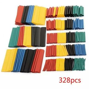 328Pcs Set of Heat Shrink Assorted Kit Heat Shrink Tube Wire Cable Insulated