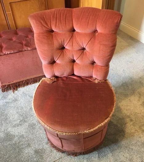bedroom chair and blanket box