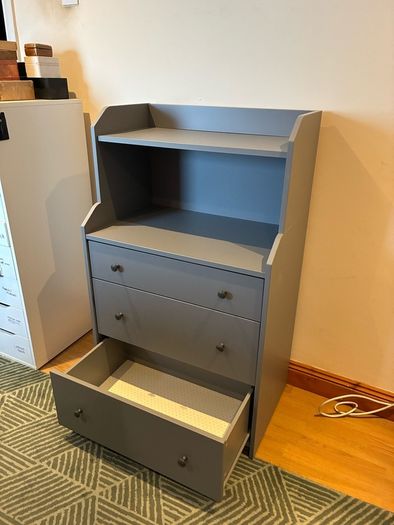 IKEA HAUGA grey drawers