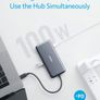 Anker USB C Hub, PowerExpand+ 7-in-1 USB C Hub Adapter, with 4K HDMI, Power Delivery, USB C Data Port, microSD and SD Card Reader, 2 USB 3.0 Ports, for MacBook Pro, Pixelbook, XPS, and More BRAND NEW AND SEALED Image 4