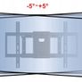 Tv Wall Mount Bracket Tilt Swivel Full Motion 32"-65" Image 10