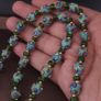 Vintage Venetian Style Skunk Eyes GlassBeads Necklace Image 4