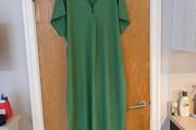 Monsoon  Green Dress. S. L- 1416. With Self Tie Belt.  New - No Paper Tag.