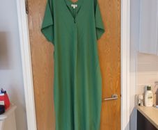 Monsoon  Green Dress. S. L- 1416. With Self Tie Belt.  New - No Paper Tag.