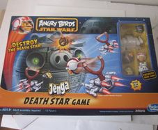 Angry Birds Star Wars Jenga Death Star Board Game Hasbro 2012 Complete w/ Chewbacca New