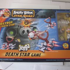 Angry Birds Star Wars Jenga Death Star Board Game Hasbro 2012 Complete w/ Chewbacca New