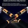 Fishing Spinning Rod and Reel Combo set Carbon Fiber Fluorescent Rod Tip, with Fishing Lures Line Carrier Bag Kits for Travel Surf Saltwater Freshwater Image 3