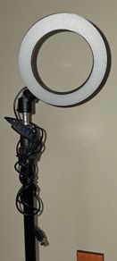 Ring social media light with tripod
