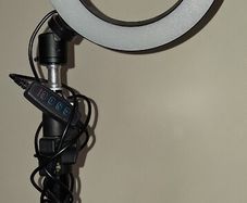 Ring social media light with tripod
