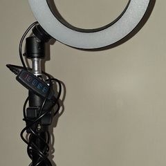 Ring social media light with tripod