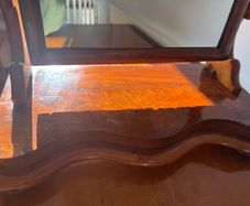 Antique mahogany dressing swing mirror