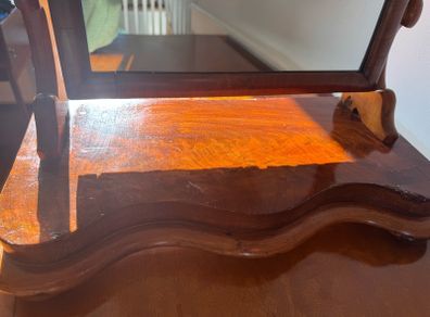 Antique mahogany dressing swing mirror