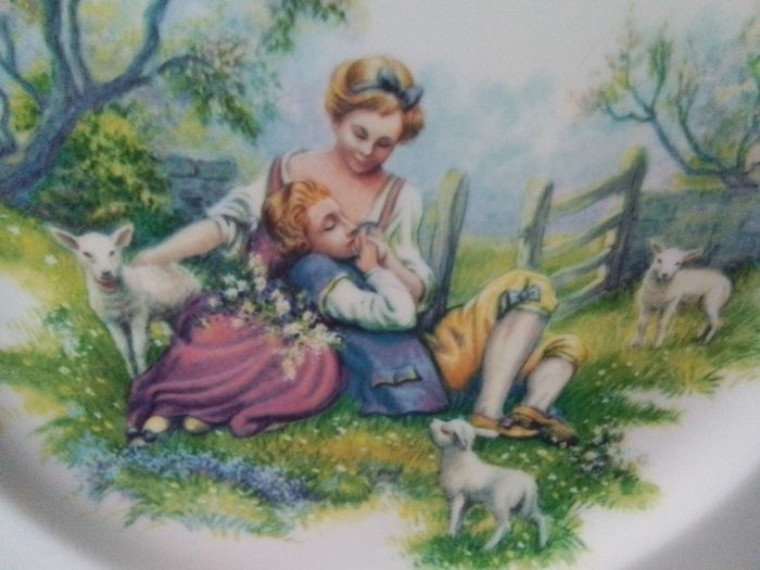 Royal Worcester Victorian image Collectors Plate