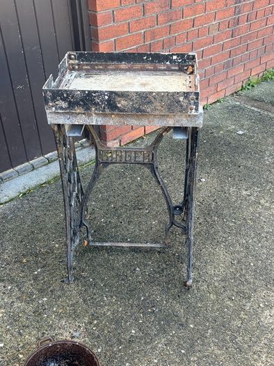 cast iron antique table