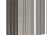 Metal Garden Shed 2 Vents Sloped UV Resistant Roof 163x90x179cm