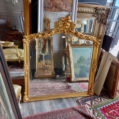 Large gilt mirror