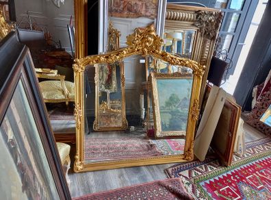 Large gilt mirror