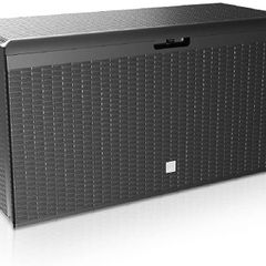 Storage Box Rato Plus Wheels Handles 100 kg Load Capacity Smart Click System Chest Garden Box Cushion Box Anthracite