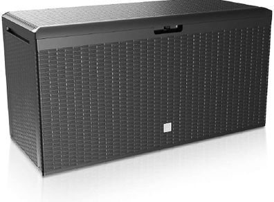Storage Box Rato Plus Wheels Handles 100 kg Load Capacity Smart Click System Chest Garden Box Cushion Box Anthracite
