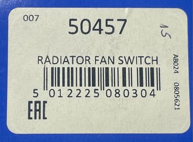 Intermotor radiator fan switch