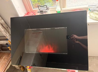 Electric fire with remote control